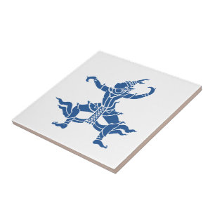 Carreau SIX Danseuse thaïlandaise ⚠ Thaïlande ⚠