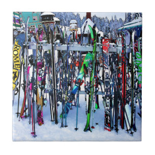 Carreau Skis and Poles
