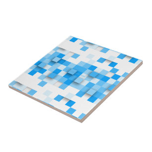 Carreau SlipperyJoe's carré artwork mosaïque moderne trois