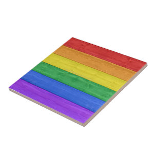 Carreau SlipperyJoe's classique arc-en-ciel tactile fait m