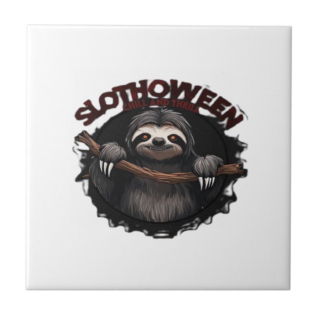 Carreau Slothoween Chill And Thrill - Sloth Classique Effr (Devant)