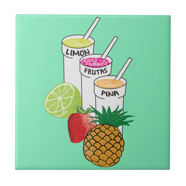 Carreau Smoothie de fruit d'été (Devant)