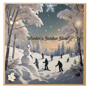 Carreau "Snowflakes and Wonder"