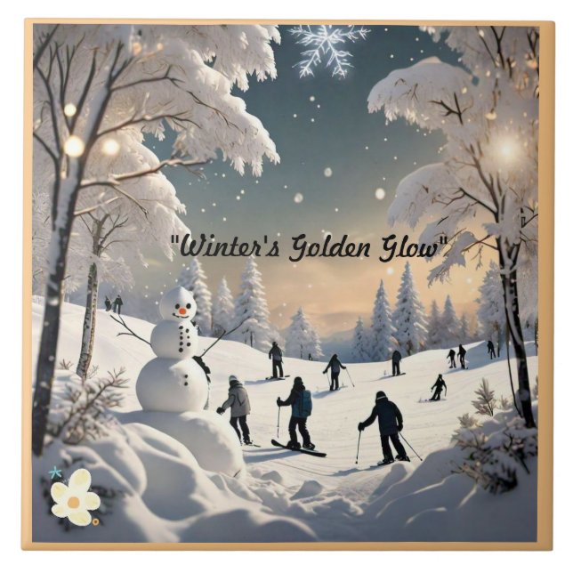 Carreau "Snowflakes and Wonder" (Devant)