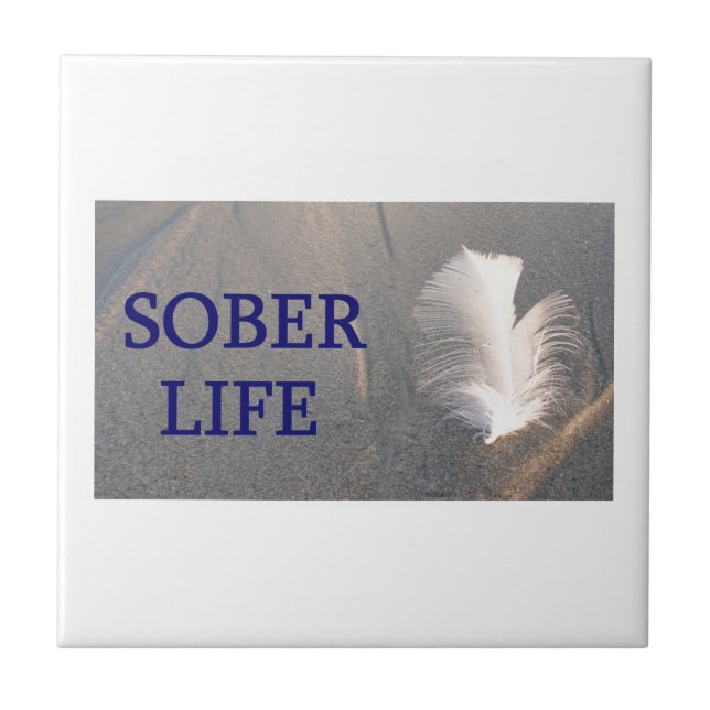 Carreau Sober life Plume (Devant)