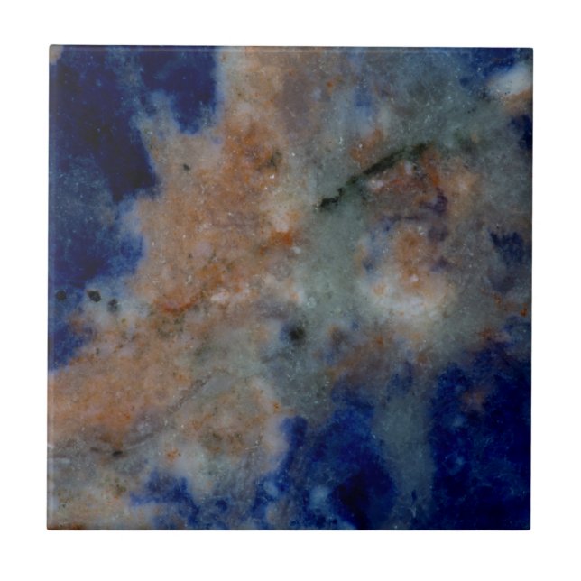 Carreau Sodalite bleue de près (Devant)
