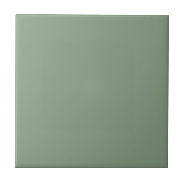 Carreau Soft Basil Green, Muted Neutral Solid Color (Devant)