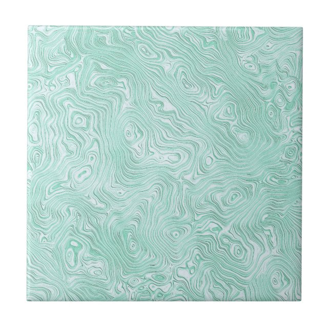 Carreau Soie fausse moirée ondulée vert pâle (Devant)