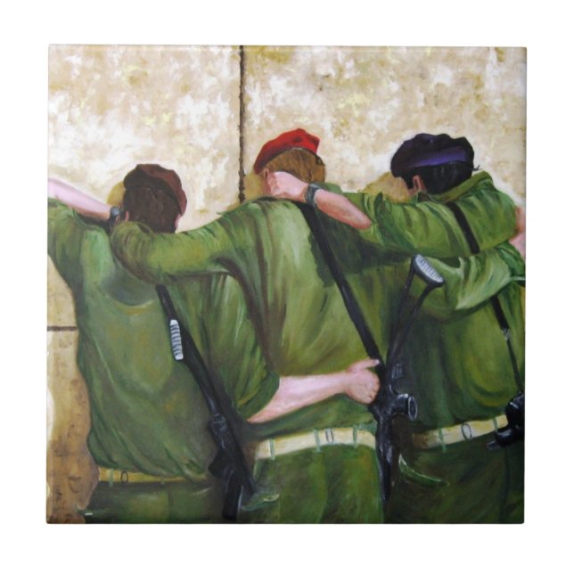 Carreau Soldats au mur pleurant à Jérusalem (Devant)