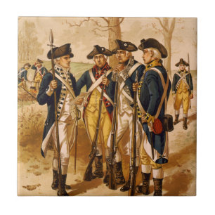 Carreau Soldats continentaux par Henry Alexandre Ogden