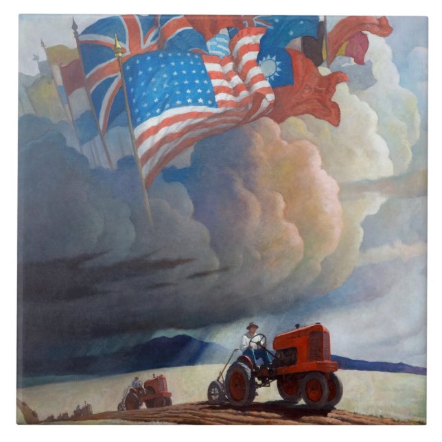 Carreau Soldats du sol par Newell Convers Wyeth (Devant)