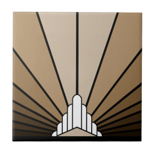 Carreau Soleil Art déco bronzé