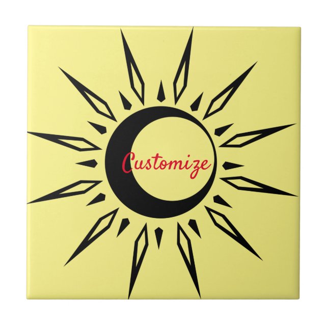 Carreau Soleil brillant Crescent Lune Thunder_Cove (Devant)