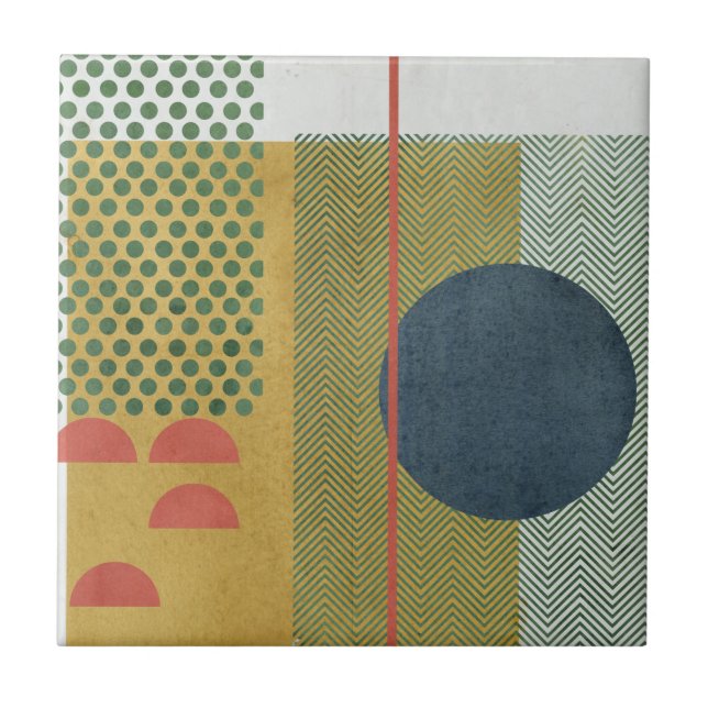 Carreau Soleil Rouge IV (Devant)