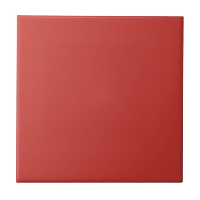 Carreau Solid Crimson Red Color | #C83730 (Devant)