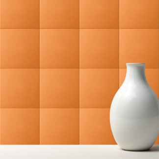 Carreau solid mango orange color