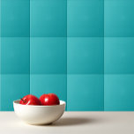 Carreau Solide bleu océanique turquoise<br><div class="desc">Design turquoise bleu marine.</div>