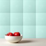 Carreau Solide camée vert menthe doux turquoise<br><div class="desc">Conception turquoise douce camée vert menthe couleur solide.</div>