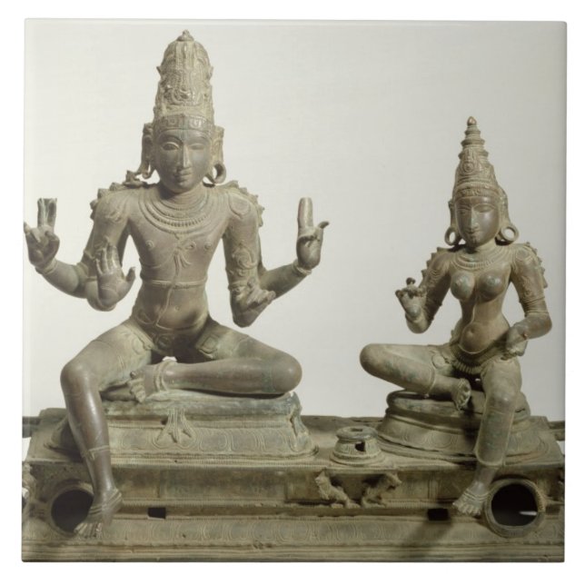 Carreau Somaskanda, Chola, Tamil Nadu (bronze) (Devant)
