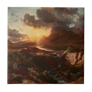 Carreau Sonnenuntergang am Hintersee à Berchtesgaden