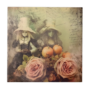 Carreau Sorciellerie Halloween Vintage