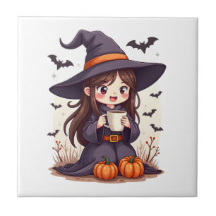 Carreau Sorcière au Pumpkin Spice � Chemise de café mignon