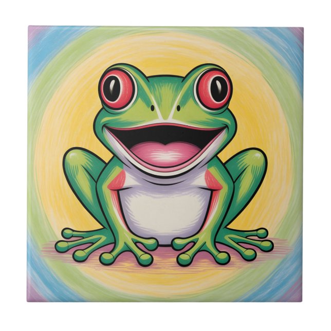 Carreau Sourire doux de grenouille (Devant)