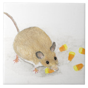 Carreau Souris avec Cornes à bonbons