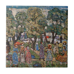 Carreau Sous les arbres de Maurice Prendergast, Art