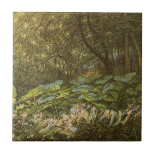 Carreau Sous les feuilles de dock par Richard Doyle, Art d