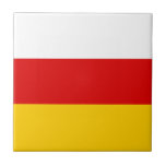 Carreau South Ossetia Flag<br><div class="desc">Patriotic flag of South Ossetia.</div>