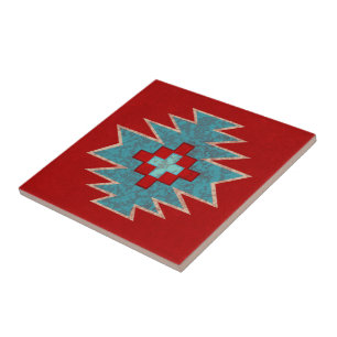 Carreau Southwest Mesas Rouge & Turquoise