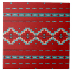 Carreau Southwest Mesas Rouge & Turquoise