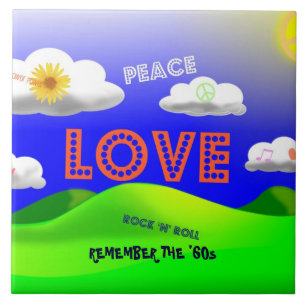 Carreau Souvenez-vous du design coloré des années 60.