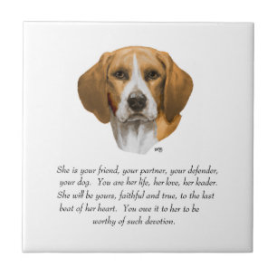Carreau Souvenir Beagle