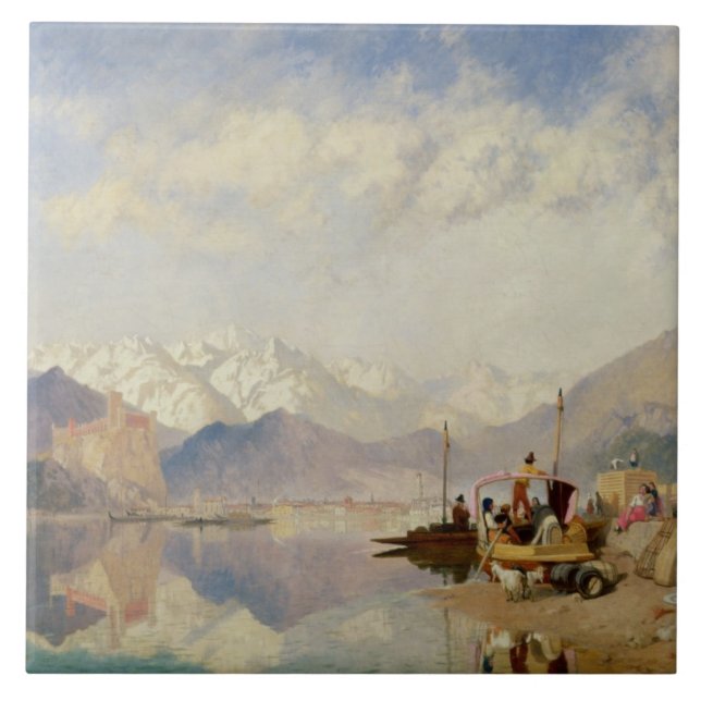 Carreau Souvenirs du Lago Maggiore, jour du marché à (Devant)