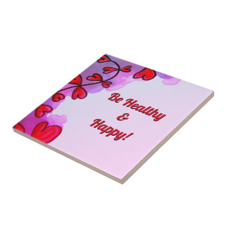 Carreau Soyez en santé et heureux I Carrelage en céramique