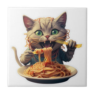 Carreau Spaghetti mangeur de chats