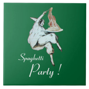 Carreau SPAGHETTI PARTY, ITALIAN KITCHEN dîner rouge, brun