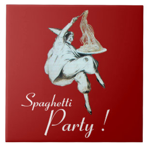 Carreau SPAGHETTI PARTY, ITALIEN KITCHEN Diner Invitation