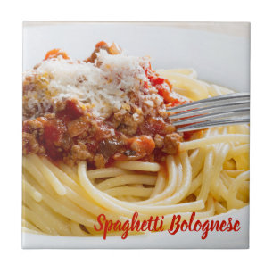 Carreau Spaghetti Sauce Bolognaise pâtes au parmesan