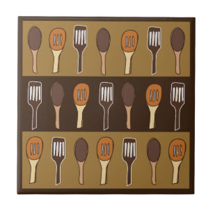 Carreau Spatule Colorée Ustensiles de Cuisine