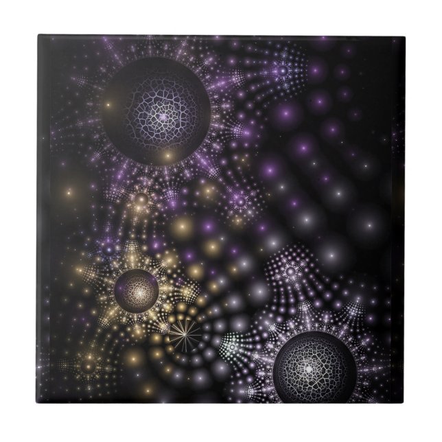 Carreau Sphère fractale Art Mandala Universe (Devant)