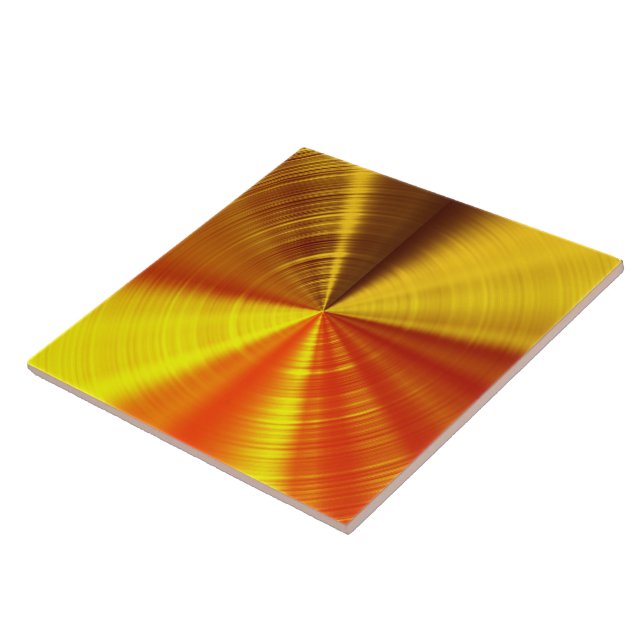 Carreau Spirale métallique d'or (Côté)