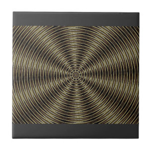 Carreau spirale noire et brune