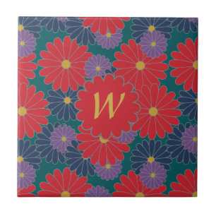 Carreau Splashy Fall Floral Tile