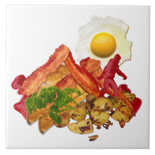 Carreau Squatchin allé par ketchup humoristique pour le