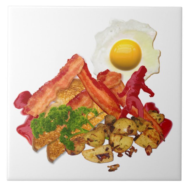 Carreau Squatchin allé par ketchup humoristique pour le (Devant)