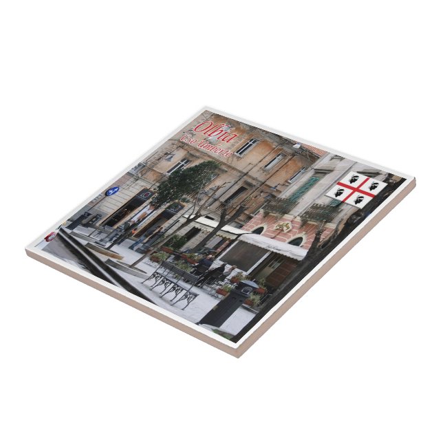 Carreau SRD059 OLBIA, Corso Umberto, Sardaigne, (Côté)