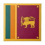Carreau Sri Lanka Flag<br><div class="desc">Patriotic flag of Sri Lanka.</div>
